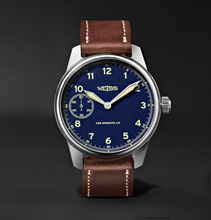 Limited Edition American Issue 42mm Stainless Steel And Leather Field Watch - Blue