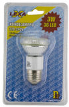 LED-lamppu GU10, 3W, 36 LED, 30 000h - Lexxa GreenX