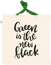 Jutebeutel "Green is the new black"