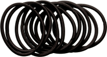 Hair Elastics Black 10-pack