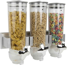 Flingbehållare - Wall Mounted Cornflakes Dispenser - Silver