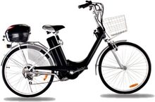 Elektrisk sykkel 250W 26" - Fran City - sort