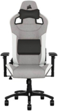 T3 RUSH - Grey/White Büro Stuhl - Weiß - Stoff - Bis zu 120 kg