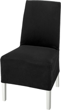 IKEA BERGMUND Stuhl mit halblangem Bezug weiß/Djuparp dunkelgrau Djuparp dunkelgrau