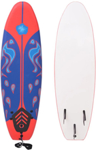 vidaXL surfbræt blå og rød 170 cm