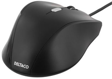 DELTACO Deltaco optisk mus, 3 knapper med scroll, USB