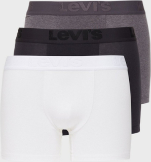 Levi's Levis Men Premium Boxer Brief 3P Boxershorts Svart/grå