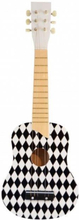 Magni gitarr med harlekin mönster i svart
