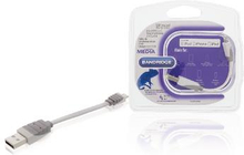 Bandridge Synk och Laddningskabel Apple Lightning - USB A hane 0.10 m Vit
