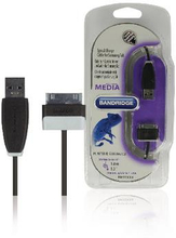 Bandridge Synk och Laddningskabel Samsung 30-Pin Hane - USB A hane 1.00 m Svart