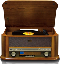 TCD-2550 - Wooden Turntable with USB Encoding. - Brun