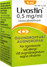 Livostin ögondroppar suspension 0,5 mg/ml 4 ml