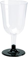 Plastglas vin 24 cl løs fod 12/pk