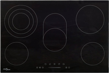 vidaXL keramisk kogeplade med 5 kogezoner touch-panel 90 cm 8500 W