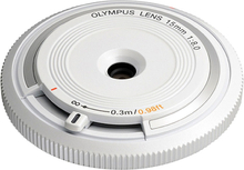 Olympus M.Zuiko 15/8,0 Body Cap Lens Vit, Olympus