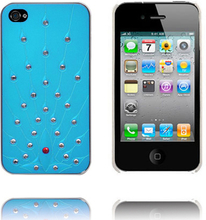 Bling Diamanter (Lyse Blå) iPhone 4S Deksel