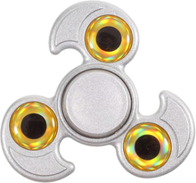 Edc Eyeball Form Tri-Spinner Spinner Fidget Spinner- Sølv