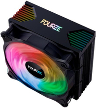 Fourze CC200 CPU Cooler RGB 120mm - Black - Kobberbase, copper heatpipes
