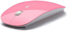 2,4 GHz Trådløs mus - Super tyndt design - Rosa