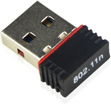 Trådløs Adapter - WLAN Nano USB-adapter 802.11n / g / b 150Mbps