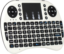 Trådløst Mini Tastatur - QWERTY (Hvid)