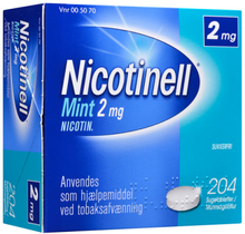 Nicotinell Mint Sugetablet 2MG (204 stk)