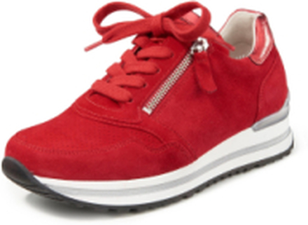 Sneakers i äkta läder från Gabor Comfort röd