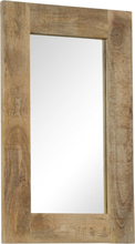 vidaXL Spegel i massivt mangoträ 50x80 cm
