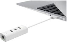 TP-Link UE330 - Netværksadapter - USB 3.0 - Gigabit Ethernet - 3 Extra USB 3.0 porte
