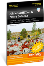 Calazo forlag Härjedalsfjällen & norra Dalarna 1:100.000 Bok OneSize