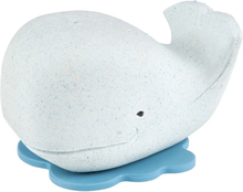 Hevea - Wal (100% Upcycling-Naturkautschuk) - Badespielzeug & Zahnungshilfe - Blau