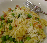 nigella pasta risotto with pancetta and peas