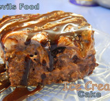 almond cake with chocolate butterscotch pieces
