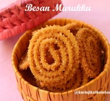 rice flour and besan murukku