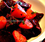 barbabietole rosse in insalata