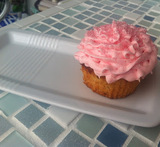 lyserøde cupcakes