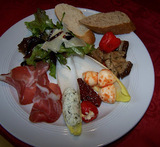 italienisches menü für gäste