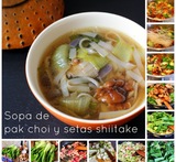 sopa oriental fideos de arroz