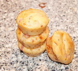 muffins med skinke og ost
