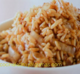 arroz con cebolla roja