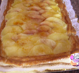 tarta de manzana de hojaldre sin crema