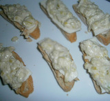 canapes con queso de cabra
