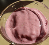 bringebær og blåbær smoothie