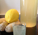 ingefær drik med citron og honning