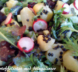 salat med belugalinser