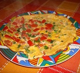 omlet z warzywami na patelnie