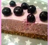 cheesecake med blåbær