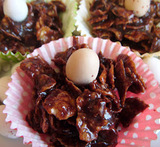 for chocolate cornflake cakes with cocoa powder