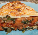 lasagne met verse spinazie en gehakt