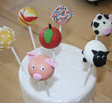 red nose day cake pops